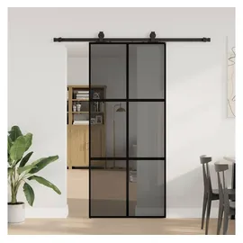 vidaXL Schiebetür rechts 90 x 218 cm schwarz