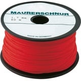 Overmann Maurerschnur L.50m D.1mm 15kg PE rot