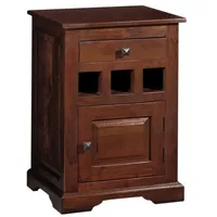 Massivmoebel24 Nachttisch OXFORD (Nachttisch Akazie 46x40x65 nougat lackiert OXFORD