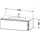 Duravit L-Cube 122x48,1cm, Ei Nat, 1 Ausz., wandhängend