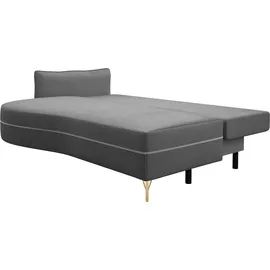 exxpo - sofa fashion Schlafcouch 2-Sitzer Silber
