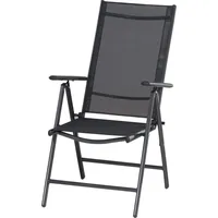 Siena Garden Saturn Klappsessel 67 x 56 x 108 cm schwarz 1 St.