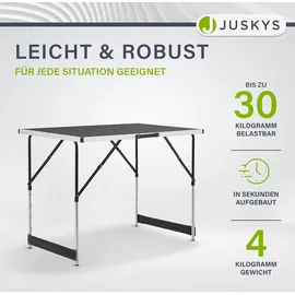 Juskys Klapptisch 100 x 60 cm schwarz
