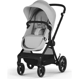 Cybex Gold Kinderwagen EOS Basic Trio-Set inkl. Babyschale Aton B2 i-Size und Babyschalen-Adapter, Reisesystem, Ab Geburt bis 22 kg (ca. 4 Jahre), Lava Grey