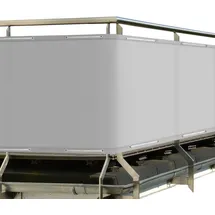Sol Royal Balkonverkleidung 90 x 600 cm Grau Polyester