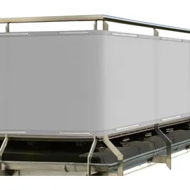 Sol Royal Balkonverkleidung 90 x 600 cm Grau Polyester