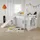 Homestyle4u Hochbett Weiß Holz, & Jugendzimmer, Kindermöbel, Kinderbetten, Hochbetten