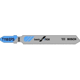 Bosch Professional BIM Stichsägeblatt Progressor for Inox T118EFS, 3er-Pack (2608636499)