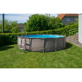 Summer Waves Active Frame Pool rund 457 x 106 cm braun