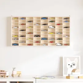 vidaXL Sammlervitrine aus Holz mit 80 Fächern 80x4,5x40,5cm 4017377