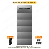 Anker Balkonkraftwerk Anker SOLIX Solarbank MAX AC 7kWh erweiterbar bis 42kWh, (integrierter 3680W Notstromfunktion, mit 1x/2x/3x/4x/5x Anker SOLIX BP7000 Erweiterungsakkus (optional)