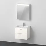 Duravit ME by Starck Waschtisch mit XBase Unterschrank, mit Spiegelschrank, XB0075L4545,