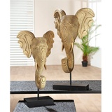 GILDE Tierfigur »Skulptur "Elefant" H. 46 cm«, 97581122-0 goldfarben, schwarz B/H/T: 19 cm x 46 cm x 11 cm