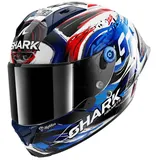 Shark SHARK, Integraler Motorradhelm AERON GP FIM REPLICA ZARCO SIGNATURE White Black Blue WKB, M