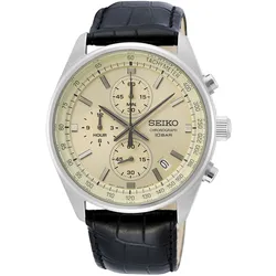 Chronograph SEIKO, schwarz, Armbanduhren, Herren, Armbanduhr, Quarzuhr, Herrenuhr, Datum, Stoppfunktion