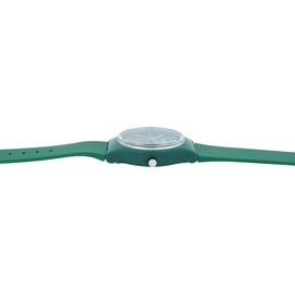 Q&Q Uniuhr mit Silikonarmband in grün, 10 Bar wasserdicht - Grün/Grün