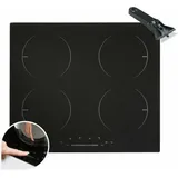 Arebos - Induktionskochfeld Glaskeramik Kochfeld Kochplatten Autark 6000 w 4 Zonen