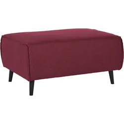 Hocker DOMO COLLECTION "Amora", rot (bordeaux), B:97cm H:47cm T:66cm, Hocker, Polsterhocker, mit Federkern