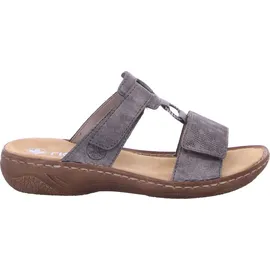 Rieker Damenschuhe Pantoletten Grau Freizeit, Schuhgröße:37 EU - Grau