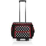 Prym Nähmaschinen-Trolley Polka Dots, schwarz/rot/weiß,