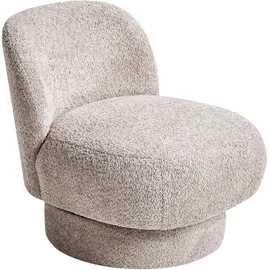 Beliani Drehsessel AYLO Bouclé 0 x 0 x 0 cm Taupe