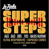 LA BELLA Labella SS40 Super-Steps-Serie, Saitensatz für Bassgitarre Extra Light 45/105
