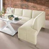 exxpo - sofa fashion Intenso 197 x 91 x 264 cm Naturleder langer Schenkel links keramik