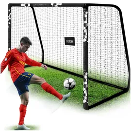 Neo-Sport Fußballtor Schwarz/Weiß 300 x 200 x 120 cm