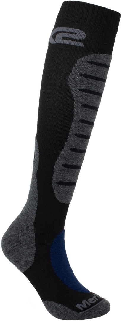SIXS MOT2 Merinos Sokken, zwart-grijs