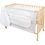 roba Room Bed safe asleep Beistellbett natur inkl. Komplettset sternenzauber