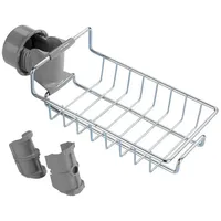 Wenko Maximex Duschablage Edelstahl, montierbar ohne bohren an Duschstange, 23 x (H)17 x (T)4 cm