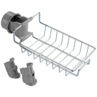Wenko Maximex Duschablage Edelstahl, montierbar ohne bohren an Duschstange, 23 x (H)17 x (T)4 cm
