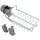 Wenko Maximex Duschablage Edelstahl, montierbar ohne bohren an Duschstange, 23 x 7 x 10,5 cm