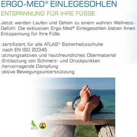 Atlas Einlegesohle Ergo-Med 39 Blau