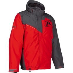 Klim Kompound Snowmobil Jacke, grau-rot, Größe M für Männer