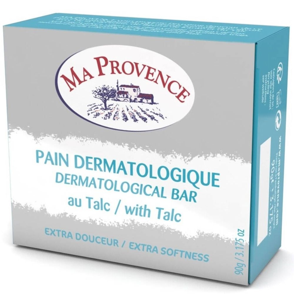 Ma Provence® Pain Dermatologique au Talc 90 g savon