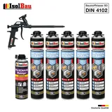 Brunnenschaum 5 x 750ml Bauschaum 1 x Reiniger Schaum Pistole Montageschaum