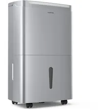 Klarstein DryFy Connect 40 Luftentfeuchter - WLAN App Steuerung, 7L Tank, 24h Timer, Automatische Trocknungsmodi, Tragbar, Elektrischer Luftentfeuchter für Keller - Tag 30-45 m2 App-Steuerung mobil Wassertank Edelstahl 40l/24h