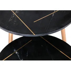 GUTMANN FACTORY Beistelltisch 2er Set ¦ grau