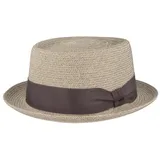 Bailey Strohhut Pork Pie grau XL