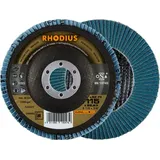 RHODIUS ALPHAline LGZ F3 Fächerschleifscheibe 115 x 22,23 mm K80