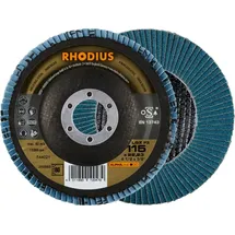 RHODIUS ALPHAline LGZ F3 Fächerschleifscheibe 115 x 22,23 mm K80