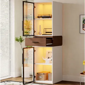 modfu Vitrine 40x40x200 cm Weiß