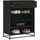 vidaXL Schuhschrank 75 x 97,5 x 38 cm schwarz / schwarz