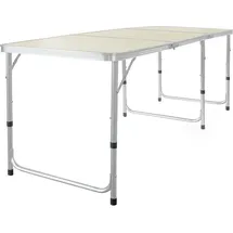 toboli Campingtisch klappbar 180 x 60 x 70 cm grau