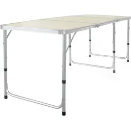 toboli Campingtisch klappbar 180 x 60 x 70 cm grau