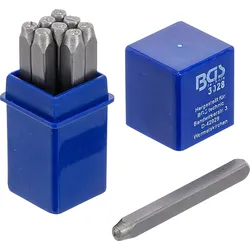 BGS 3028 Einschlagzahlen Höhe 2,5mm im Kästchen aus Kunststoff