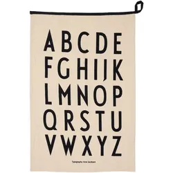 Design Letters - Premium Classic Geschirrtuch, natural / black