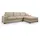 xonox Eckcouch Strukturstoff 3-Sitzer Beige