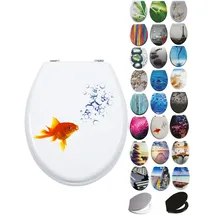 Grafner WC Sitz aus MDF Motiv Bubble Fish